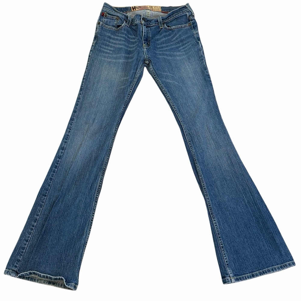 VTG Hollister Low Rise Flare Leg Denim Jeans Women's Size 9L (28/29x32.5") Y2K